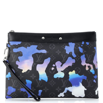 Louis Vuitton Pochette To-Go Limited Edition Room with a View Printed Monogram Eclipse Canvas