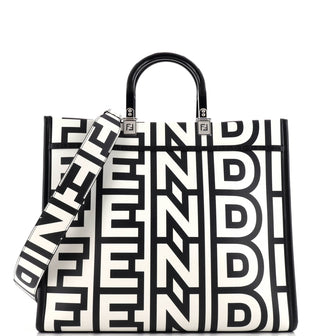 Fendi x Marc Jacobs Sunshine Shopper Tote Printed Leather Medium