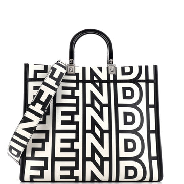 Fendi x Marc Jacobs Sunshine Shopper Tote Printed Leather Medium
