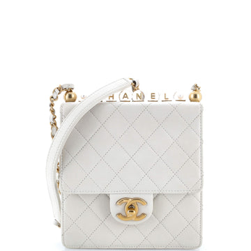 Chanel Chic Pearls Flap Bag Quilted Goatskin with Acrylic Beads Mini