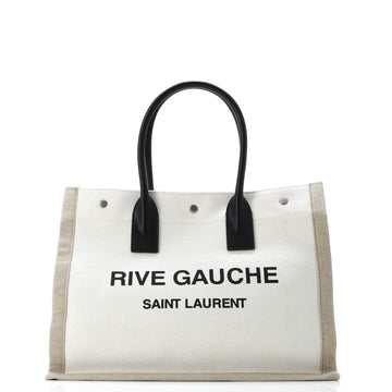 Saint Laurent Rive Gauche Shopper Tote Canvas Small