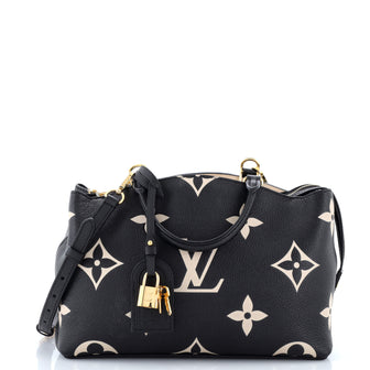 Louis Vuitton Petit Palais Handbag Bicolor Monogram Empreinte Giant