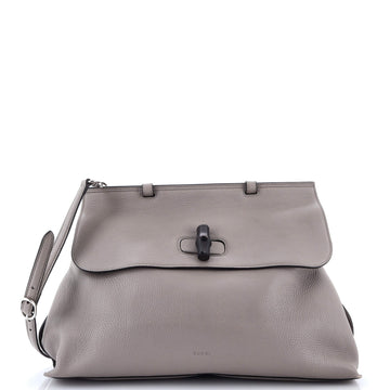 Gucci Bamboo Daily Top Handle Bag Leather Large