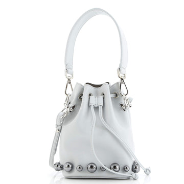 Fendi Mon Tresor Bucket Bag Embellished Leather Mini