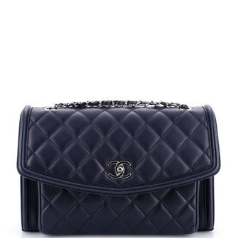 Chanel Geometric Flap Bag Quilted Lambskin Large
