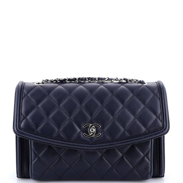 Chanel Geometric Flap Bag Quilted Lambskin Large