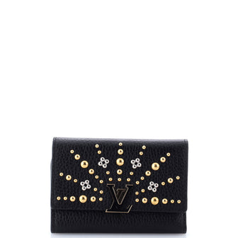 Louis Vuitton Capucines Wallet Leather with Embellished Detail Compact