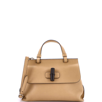 Gucci Bamboo Daily Top Handle Bag Leather Small