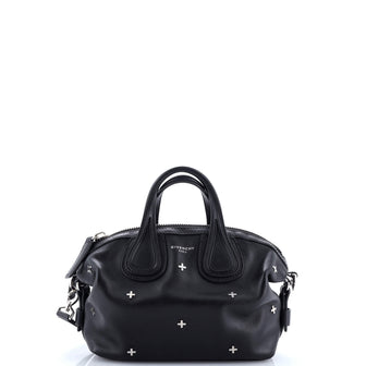 Givenchy Nightingale Satchel Studded Waxed Leather Mini