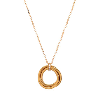 Cartier Trinity Pendant Necklace 18K Yellow Gold and Diamonds