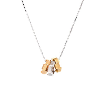 Gucci Link to Love Triple Necklace 18K Tricolor Gold