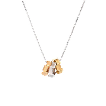 Gucci Link to Love Triple Necklace 18K Tricolor Gold