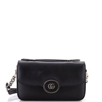 Gucci Petite GG Flap Shoulder Bag Leather Small