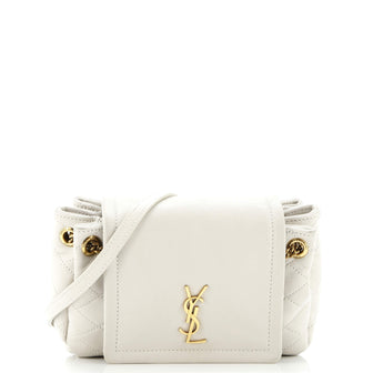 Saint Laurent Nolita Satchel Quilted Leather Mini