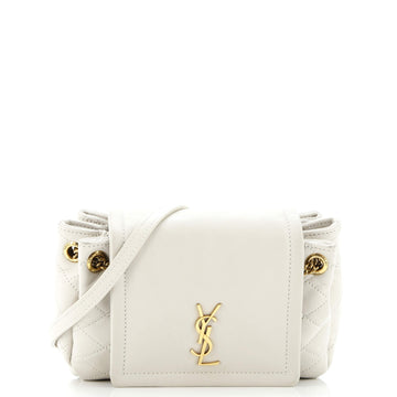 Saint Laurent Nolita Satchel Quilted Leather Mini