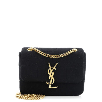 Saint Laurent Jamie Flap Bag Quilted Jersey Small