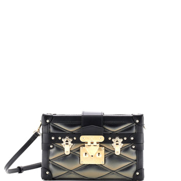 Louis Vuitton Petite Malle Handbag Malletage Leather