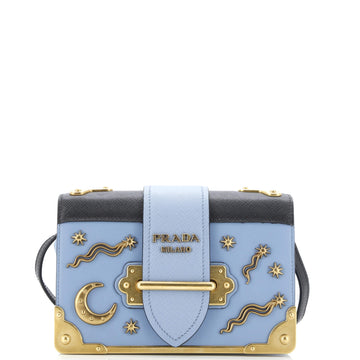 Prada Cahier Crossbody Bag Embellished Leather Small