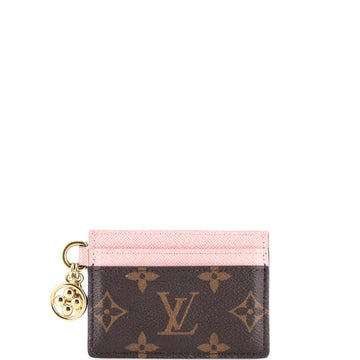 Louis Vuitton LV Charms Card Holder Monogram Canvas and Leather