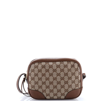 Gucci Bree Disco Crossbody Bag GG Canvas with Leather Mini