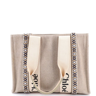 Chloe Woody Friendship Tote Canvas Medium