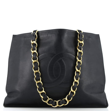 Chanel Vintage CC Chain Tote Lambskin XL