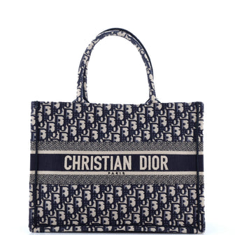 Christian Dior Book Tote Oblique Canvas Medium