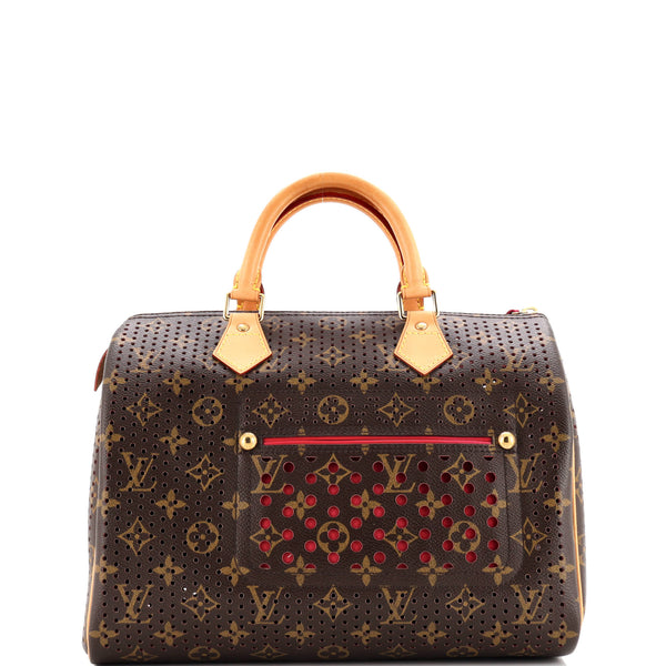 Louis Vuitton スピーディバッグ Louis Vuitton Speedy Handbag Perforated Monogram Canvas 30 346373