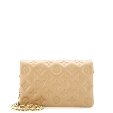 Louis Vuitton Coussin Pochette Monogram Embossed Lambskin