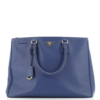 Prada Double Zip Lux Tote Saffiano Leather Medium