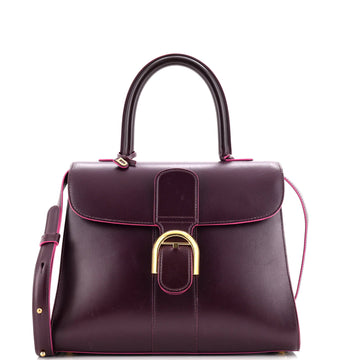 Delvaux Brillant Top Handle Bag Leather MM