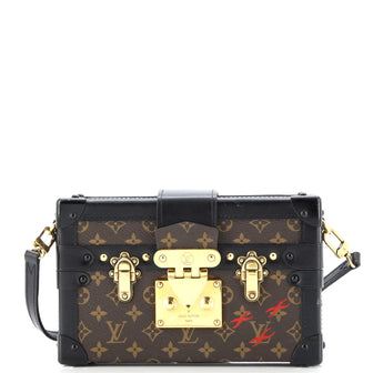 Louis Vuitton Petite Malle Handbag Monogram Canvas