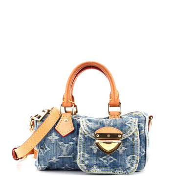 Louis Vuitton Speedy Bandouliere NM Bag Monogram Denim Nano
