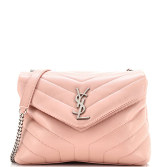 Saint Laurent Loulou Shoulder Bag Matelasse Chevron Leather Small