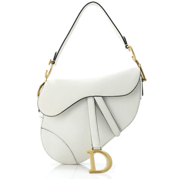 Christian Dior Saddle Handbag Leather Medium