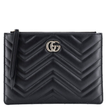 Gucci GG Marmont Multi-Use Bag Pouch Matelasse Leather Small