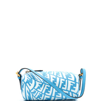 Fendi Zip Shoulder Bag Vertigo Zucca Coated Canvas Mini