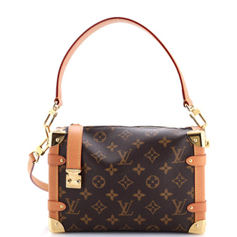Louis Vuitton Side Trunk Handbag Monogram Canvas MM