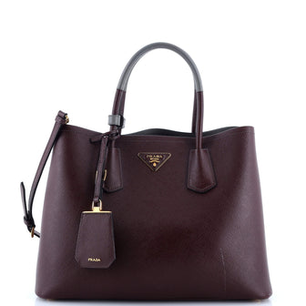 Prada Cuir Double Tote Saffiano Leather Medium