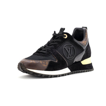 Louis Vuitton Women's Run Away Sneakers Mesh with Monogram Canvas and Suede