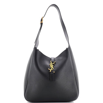 Saint Laurent Le 5 a 7 Supple Hobo Leather Small