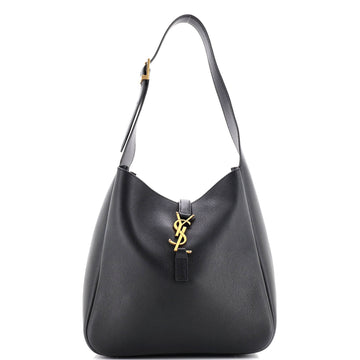 Saint Laurent Le 5 a 7 Supple Hobo Leather Small