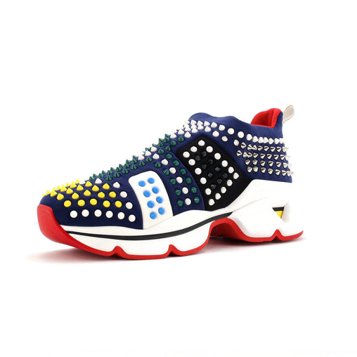 靴 Christian Louboutin Christian Louboutin Men's Spike Sock Sneakers Spiked Neoprene 347032