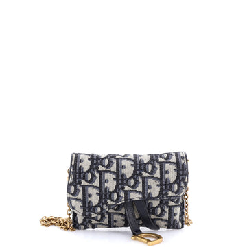 Christian Dior Saddle Nano Pouch Oblique Canvas