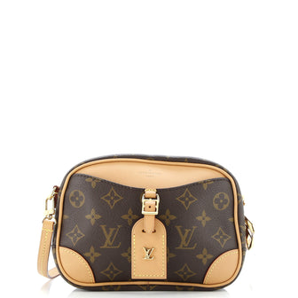 Louis Vuitton Deauville Handbag Monogram Canvas Mini