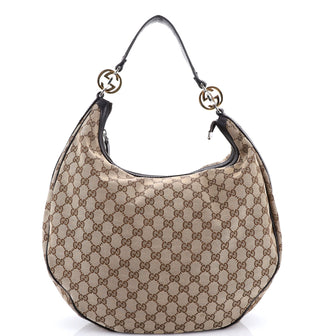 Gucci Twins Hobo GG Canvas Medium