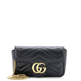Gucci GG Marmont Flap Bag Matelasse Leather Super Mini