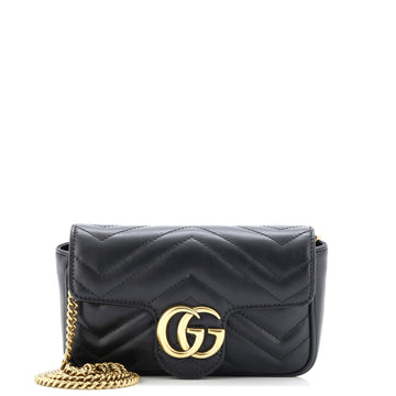 Gucci GG Marmont Flap Bag Matelasse Leather Super Mini