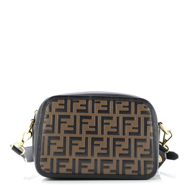 Fendi Camera Bag Zucca Embossed Leather Medium