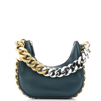 Stella McCartney Frayme Zipped Hobo Bag Faux Leather Mini